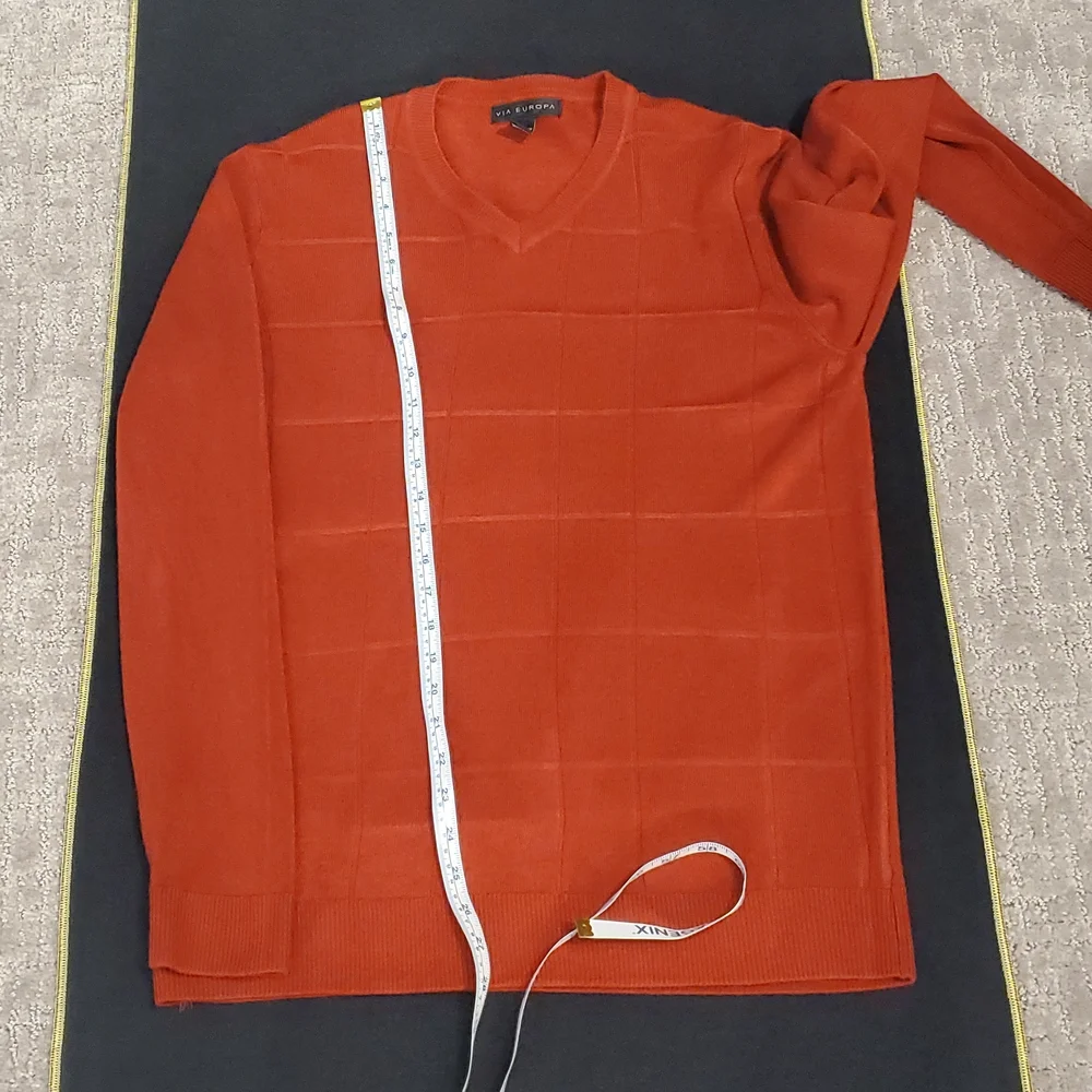 COPY - NWOT Checked Ridges Sweater Red Color - Picture 6 of 8